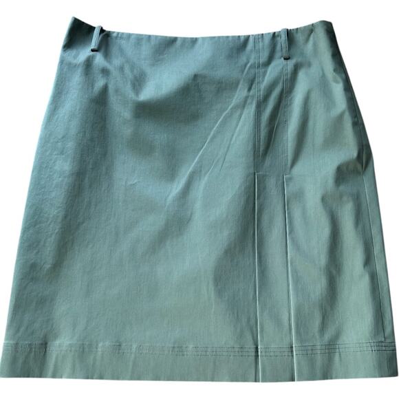 EUC PER SE by Carlisle Olive Green Partial Pleat Skirt Size 14 - Picture 5 of 5
